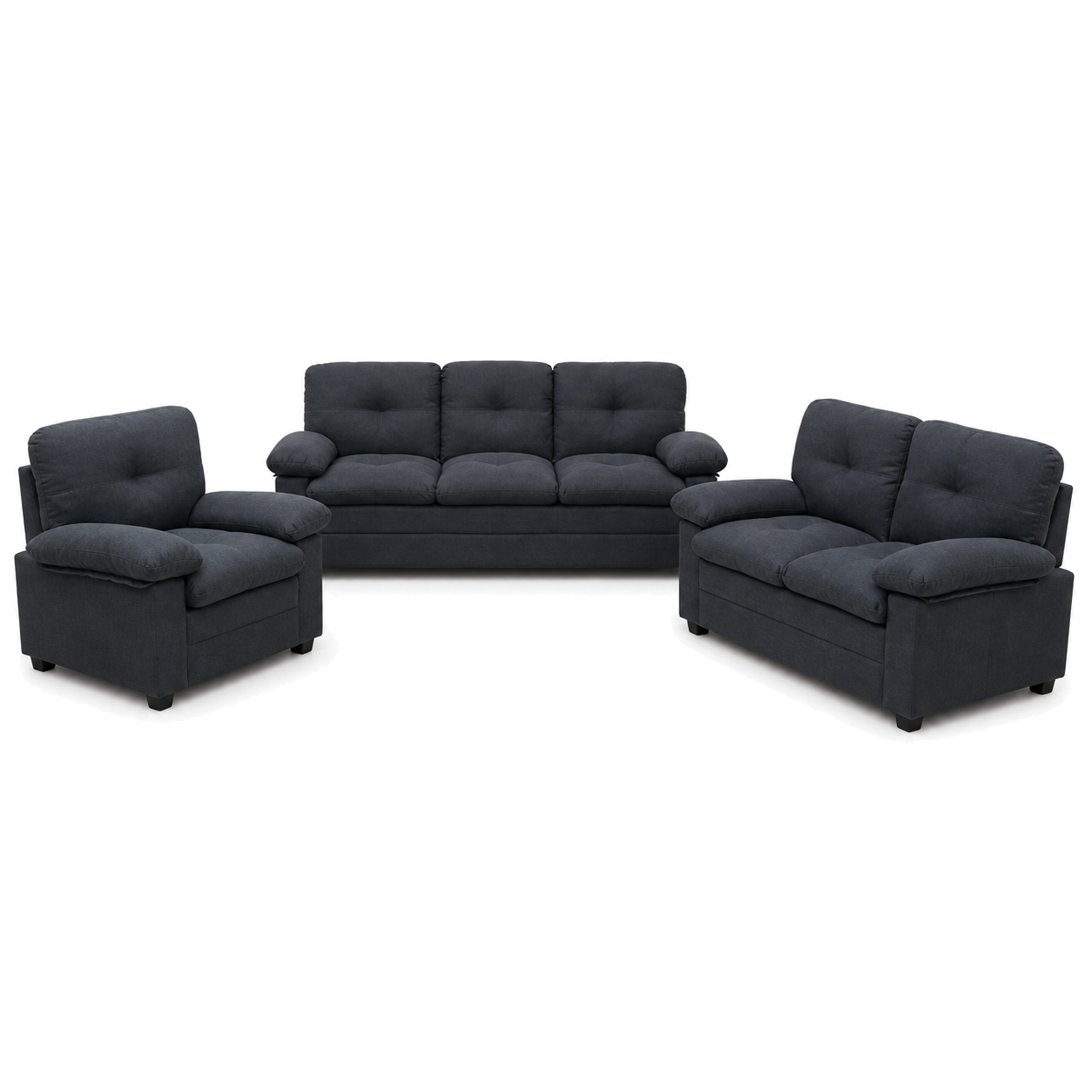 Glee - 3+2+1 Sofa Set, complete 3+2+1 sofa set front studio view