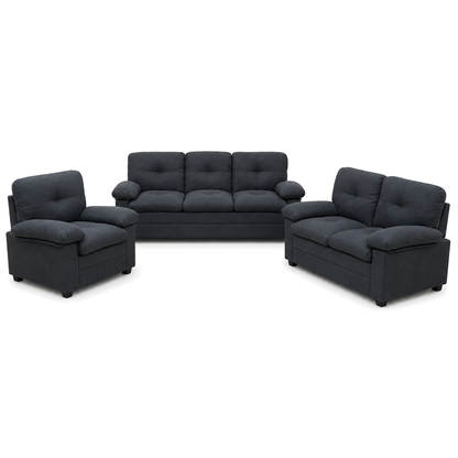 Glee - 3+2+1 Sofa Set, complete 3+2+1 sofa set front studio view