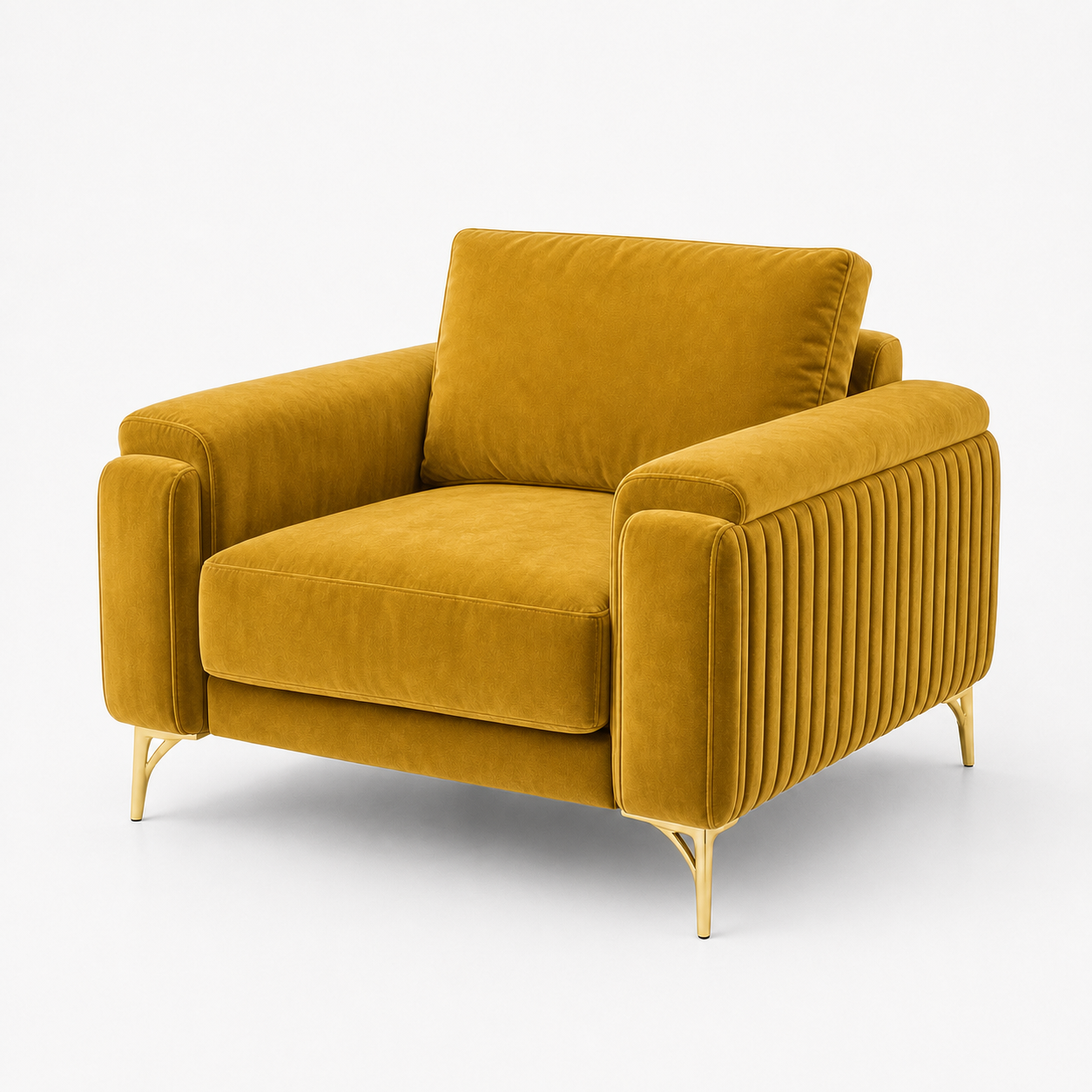 glint-3-2-1-sofa-set 1 seater yellow 03 studio