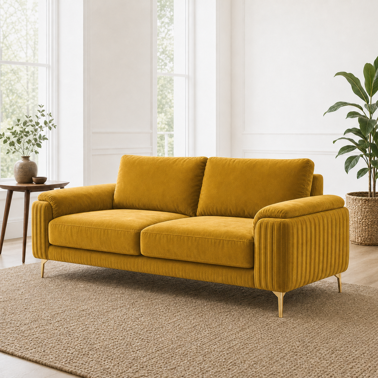 glint-3-2-1-sofa-set 2 seater yellow 01 room