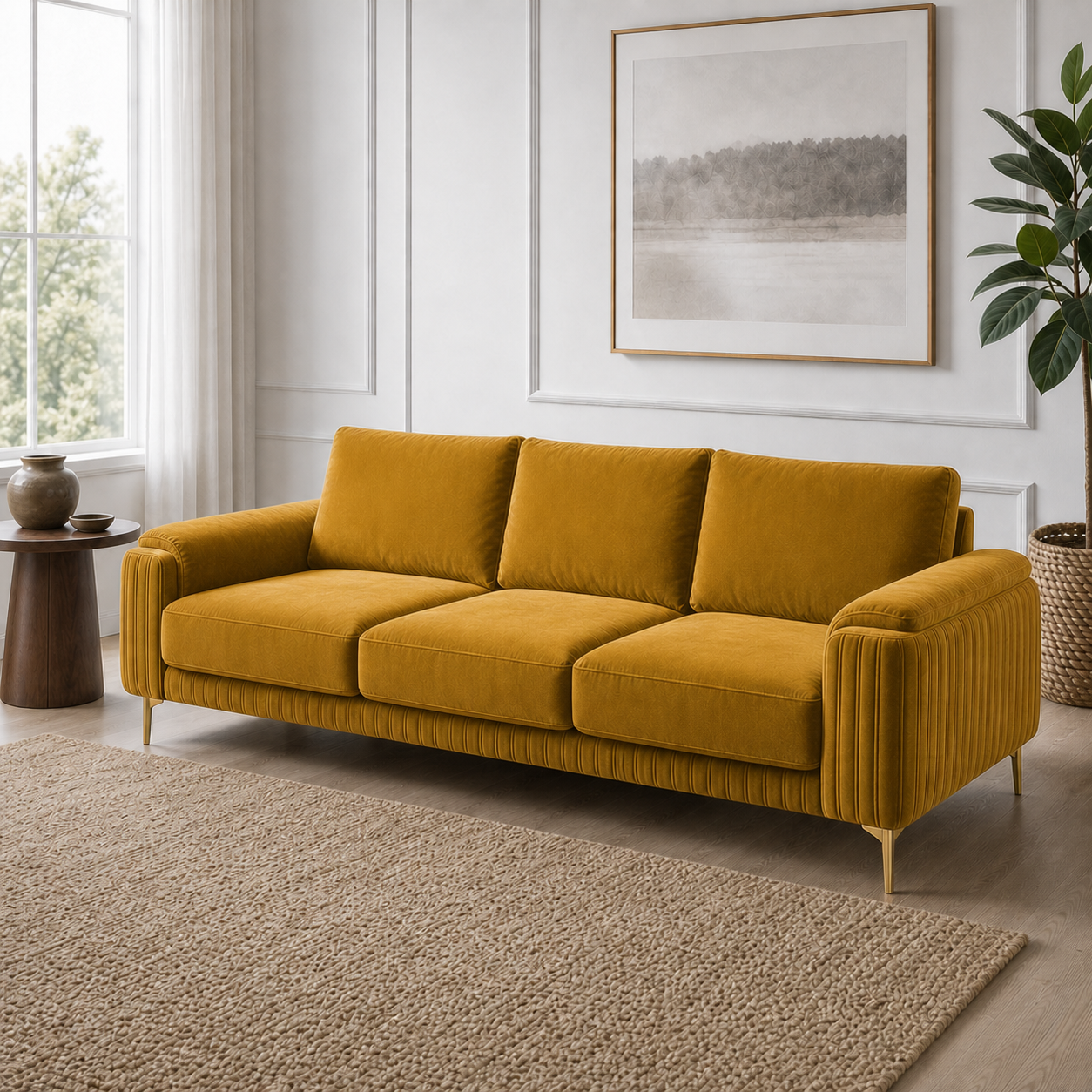 glint-3-2-1-sofa-set 3 seater yellow 01 room