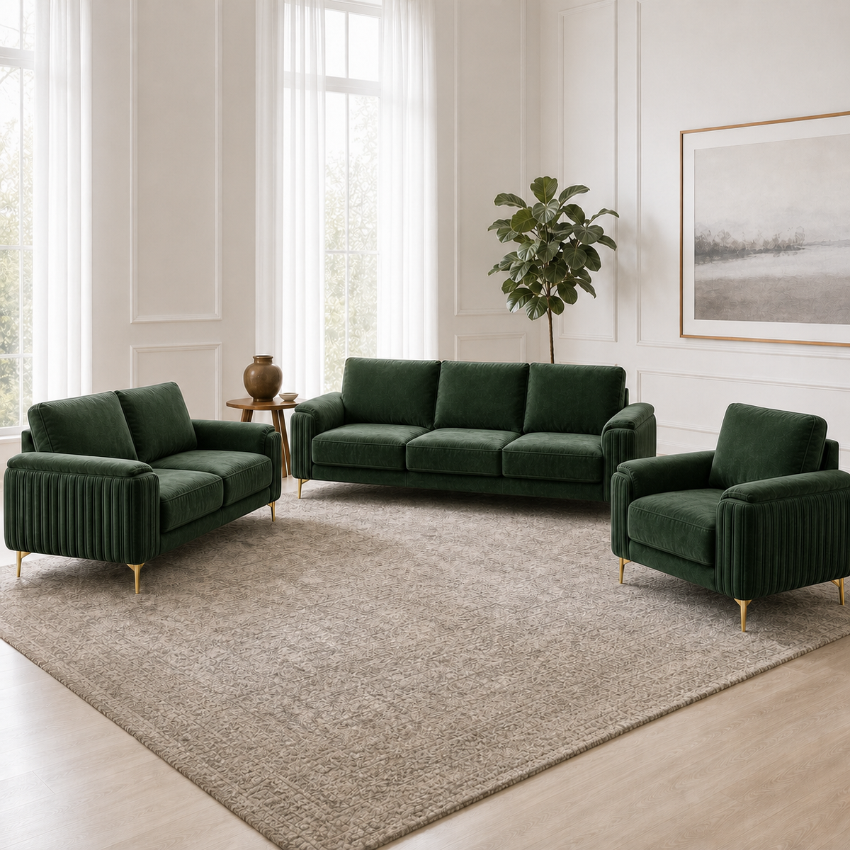 glint-3-2-1-sofa-set 3+2+1 full set green 01 room