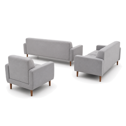 Harbor - 3+2+1 Sofa Set, complete 3+2+1 sofa set side studio view