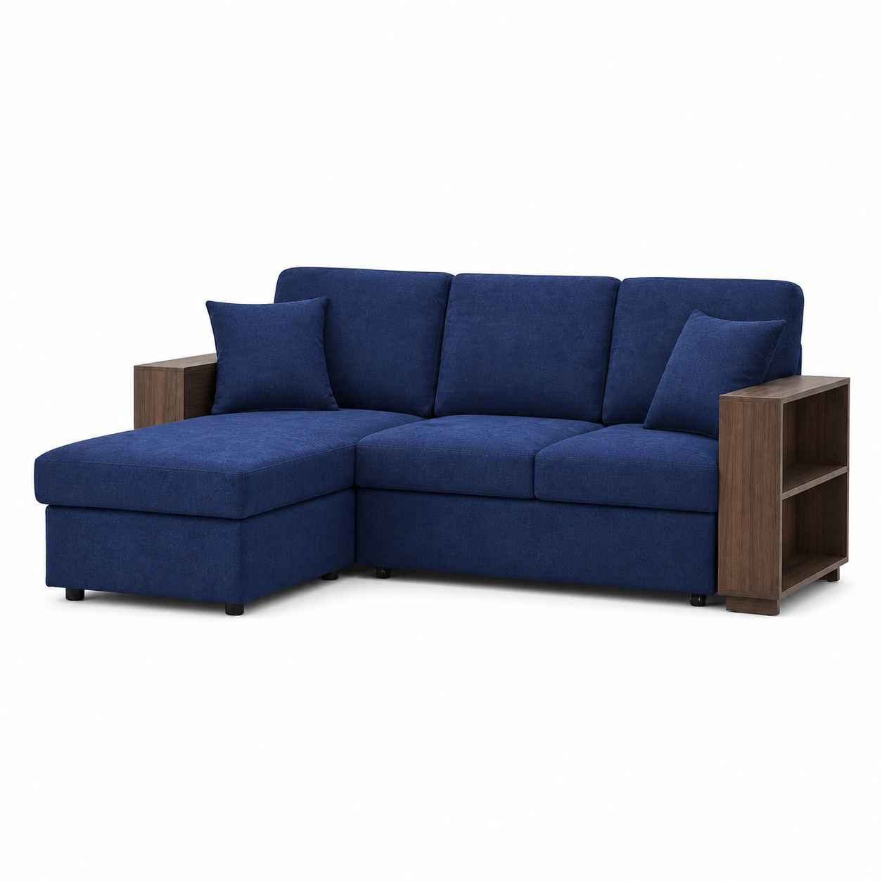 Greon - Sofa bed, fully closed studio view on a pure-white background