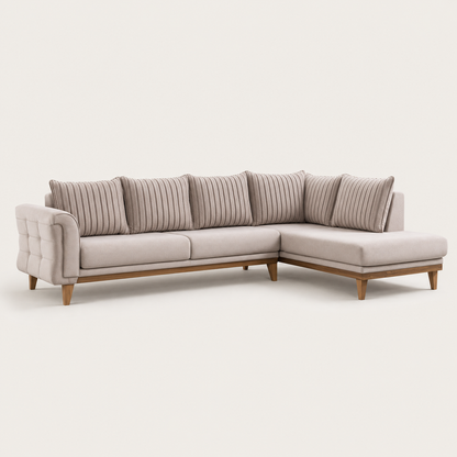 Haven - L shape sectional sofa, complete sectional sofa studio view