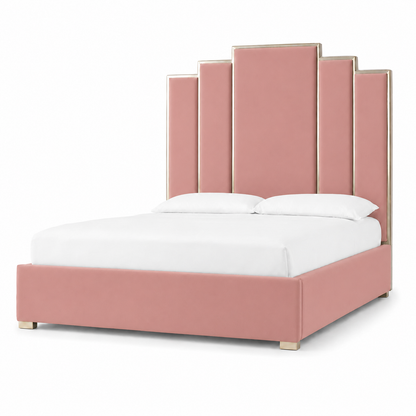 Hedy - Bed Pink plain white background view