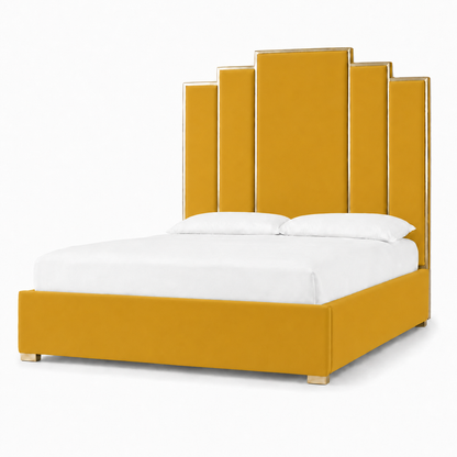 Hedy - Bed Yellow plain white background view