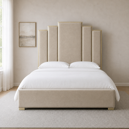 Hedy - Bed, complete straight-on bed view