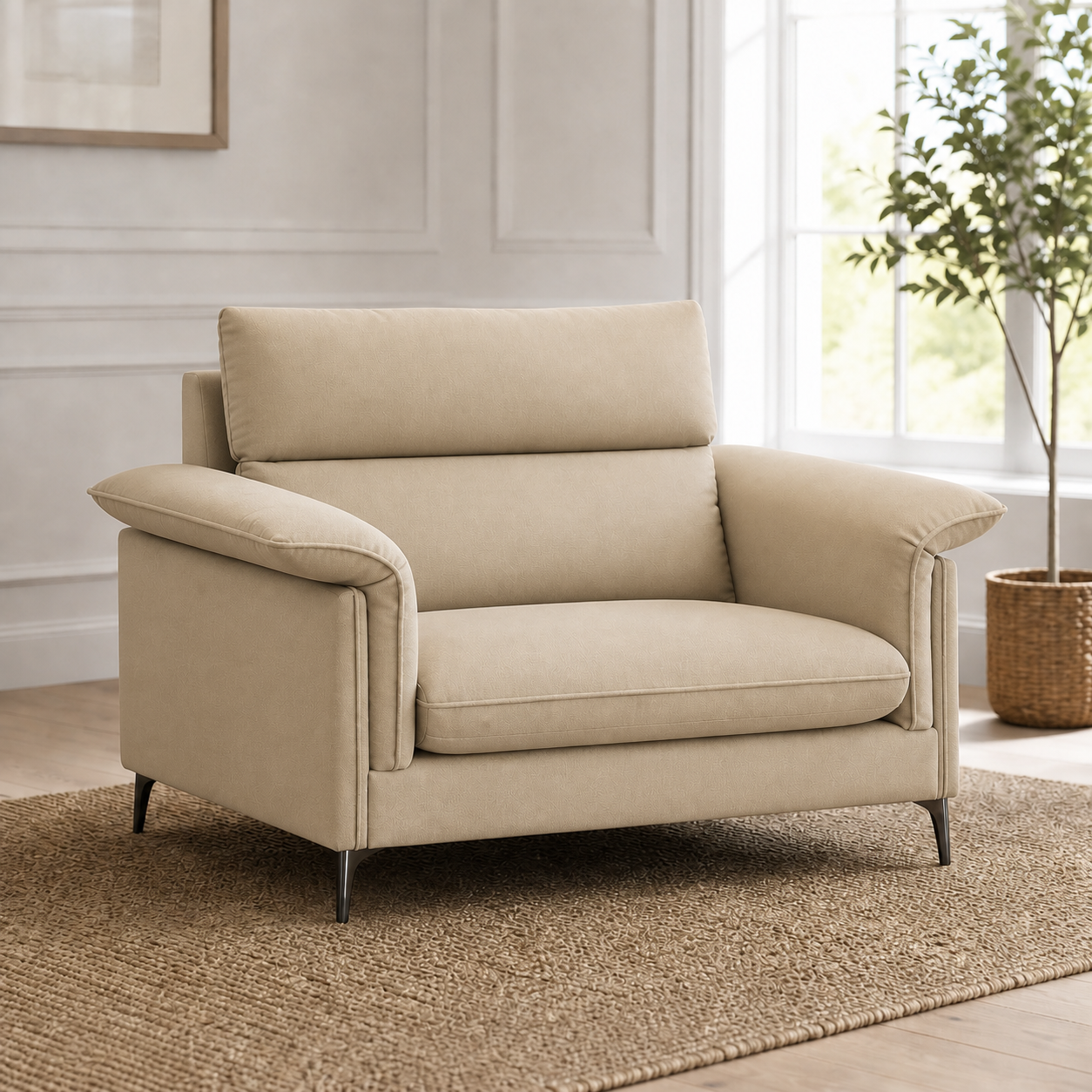 hush-3-2-1-sofa-set 1 seater beige 01 room