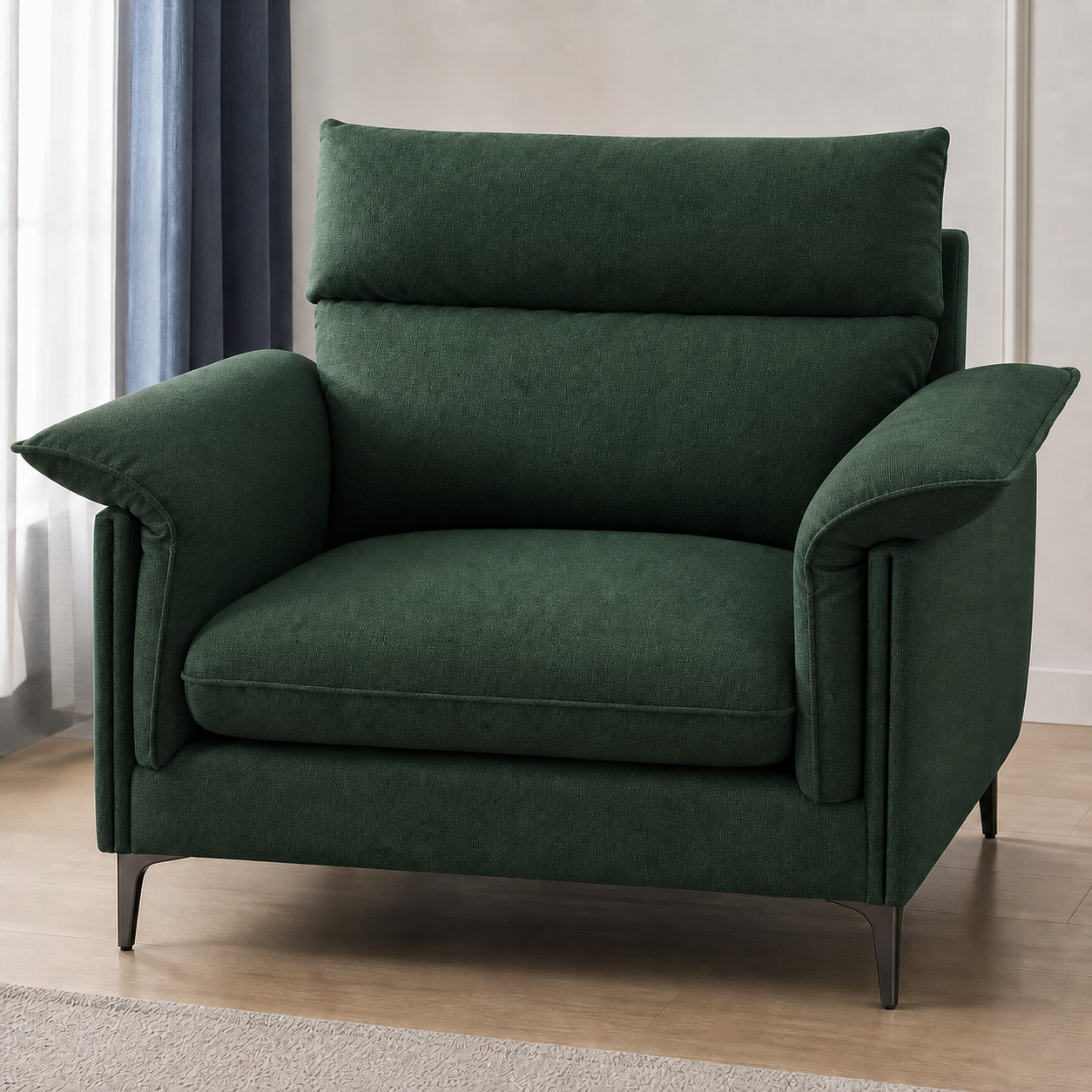 hush-3-2-1-sofa-set 1 seater green 02 detail