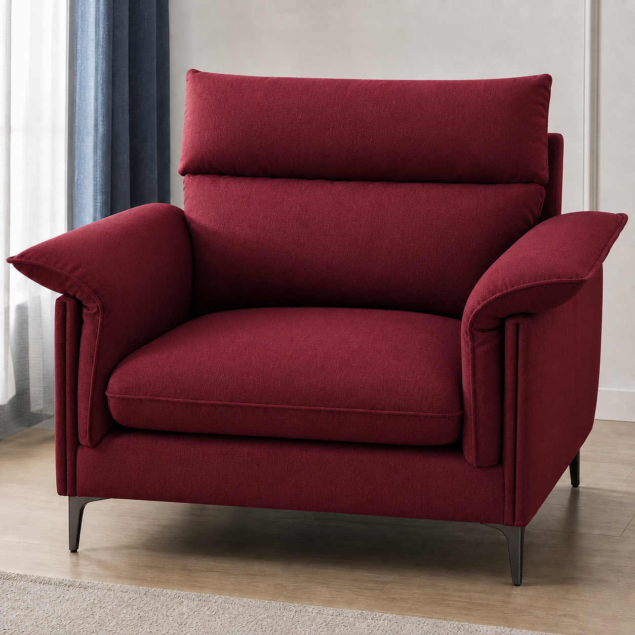 hush-3-2-1-sofa-set 1 seater red 02 detail