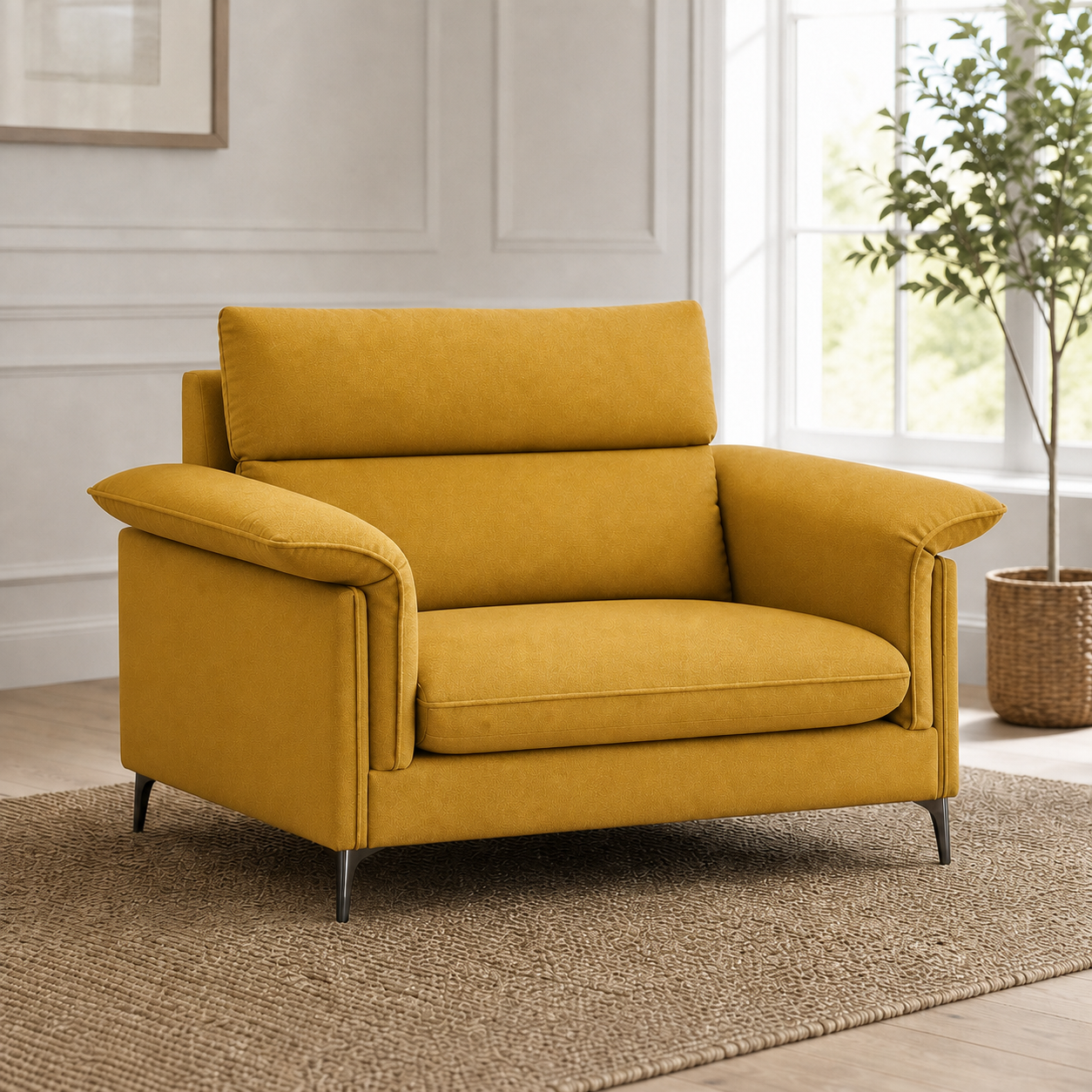 hush-3-2-1-sofa-set 1 seater yellow 01 room