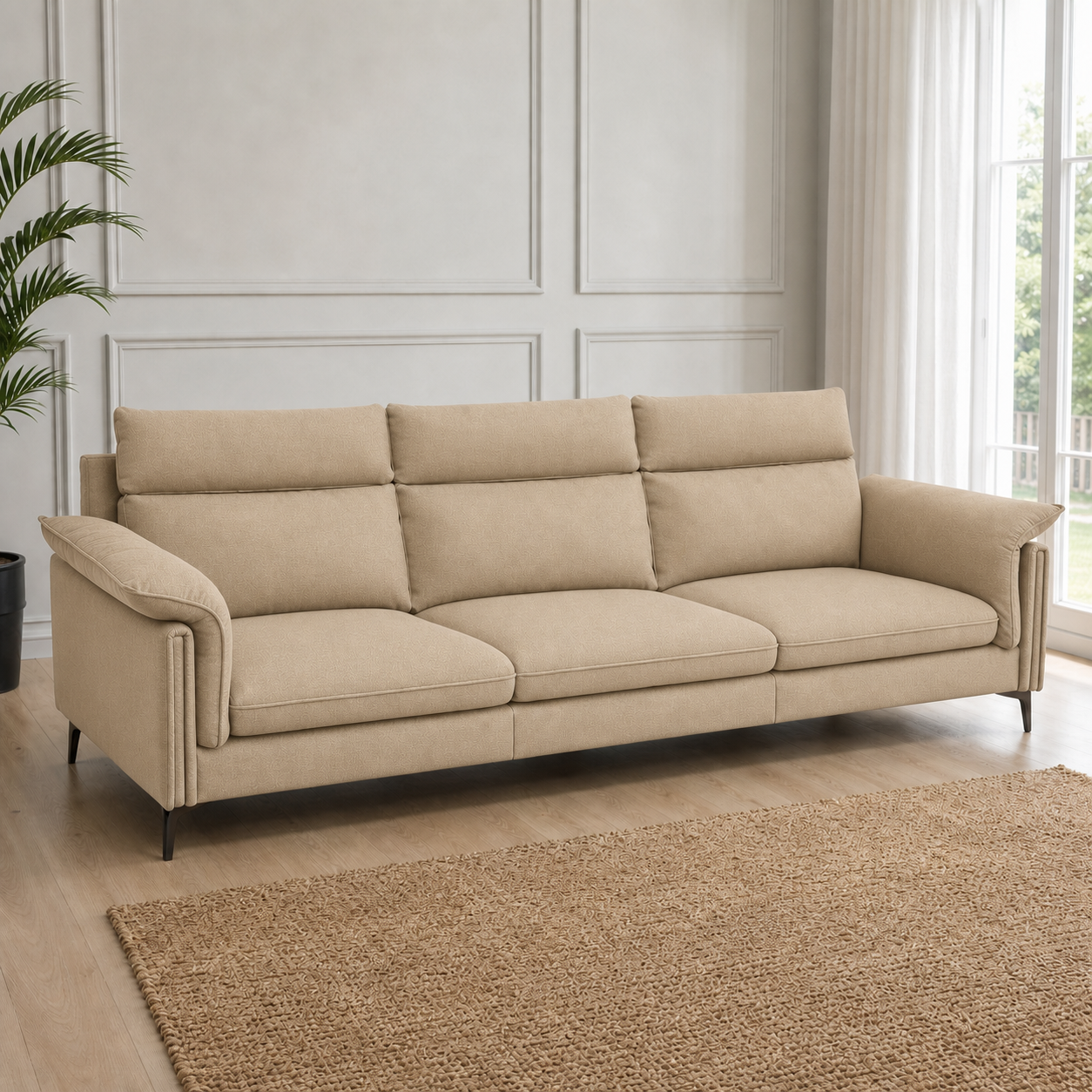 hush-3-2-1-sofa-set 3 seater beige 01 room