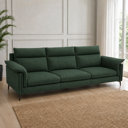 hush-3-2-1-sofa-set 3 seater green 01 room