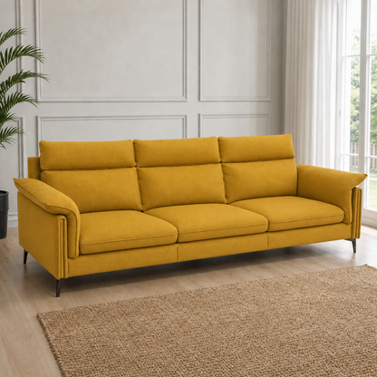 hush-3-2-1-sofa-set 3 seater yellow 01 room
