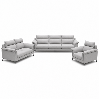 Hush - 3+2+1 Sofa Set, complete 3+2+1 sofa set front studio view