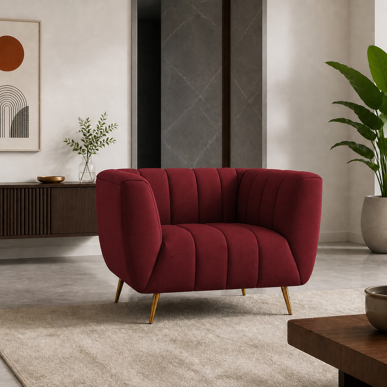 indigo-3-2-1-sofa-set 1 seater red 01 room