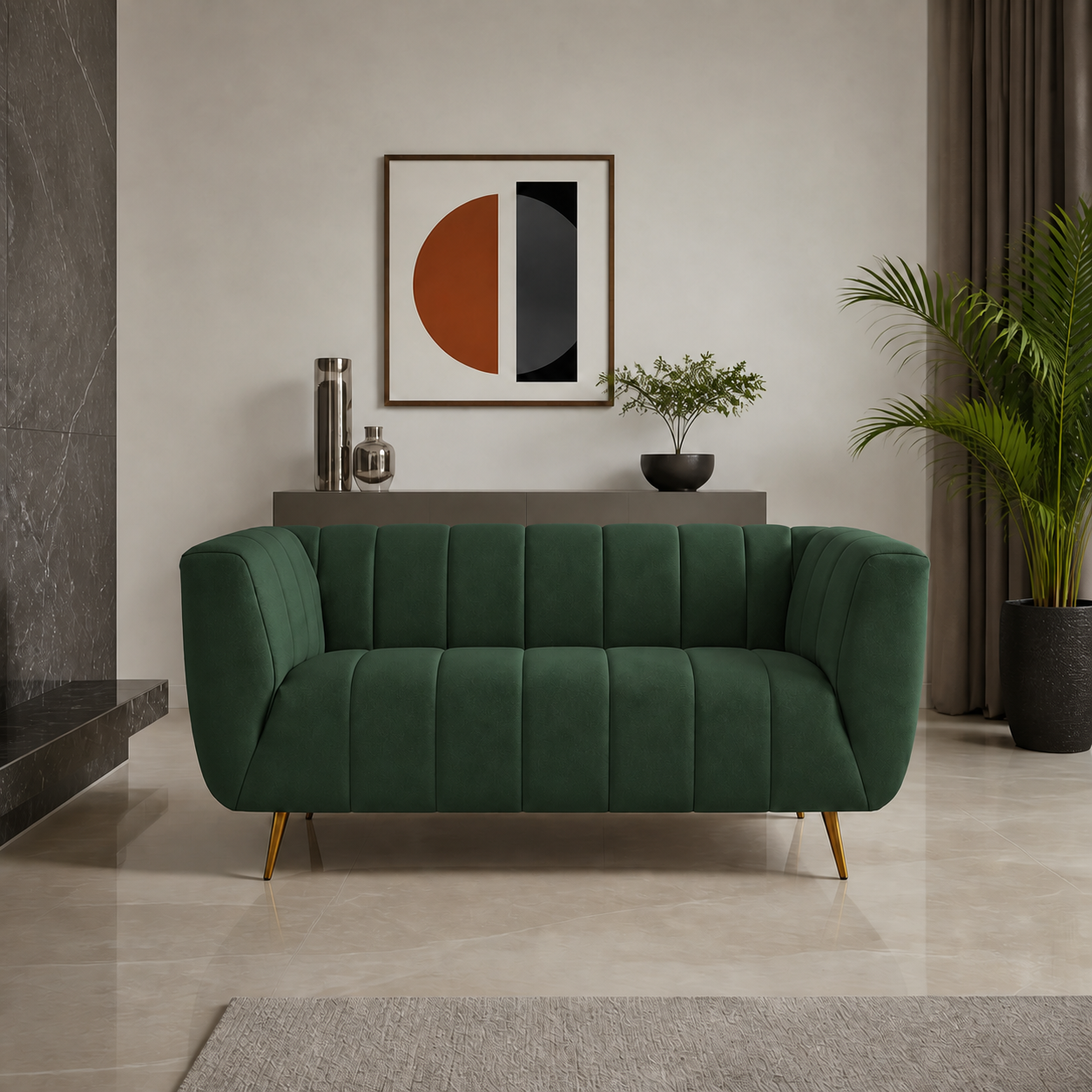 indigo-3-2-1-sofa-set 2 seater green 01 room