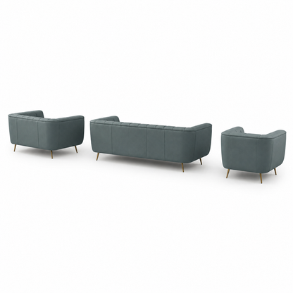 Indigo - 3+2+1 Sofa Set, complete 3+2+1 sofa set side studio view