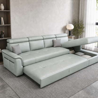 Irwin - Sofa bed, source-proven open sofa-bed hero in a contemporary living room