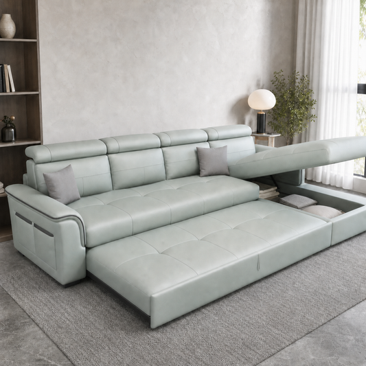 Irwin - Sofa bed, source-proven open sofa-bed hero in a contemporary living room