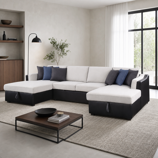 Jamin - Sofa bed, source-proven closed sofa hero in a contemporary living room