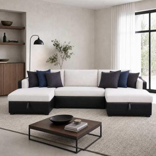 Jamin - Sofa bed, alternate closed sofa view in the identical living room