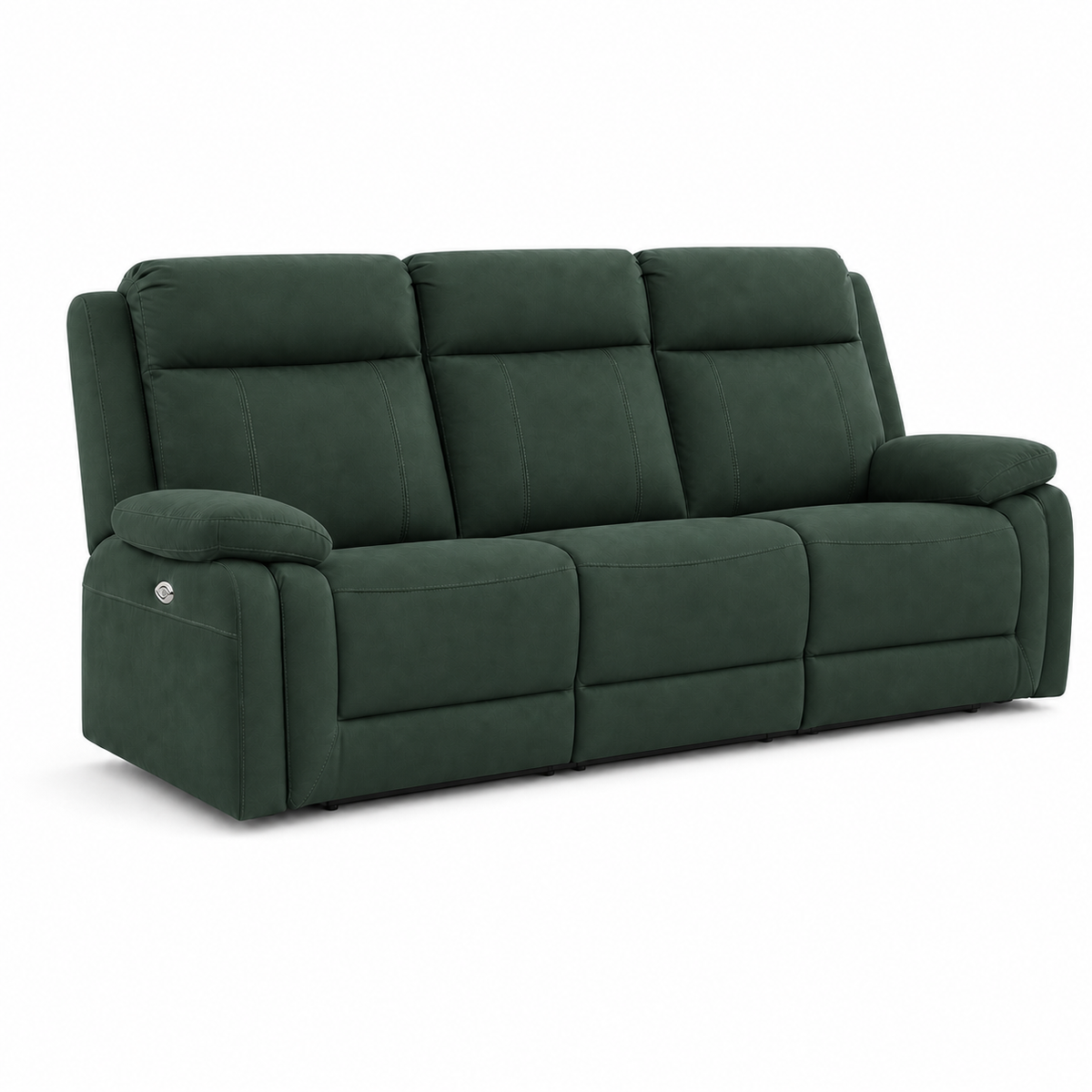 Jasper Recliner 3 seater green 02 white