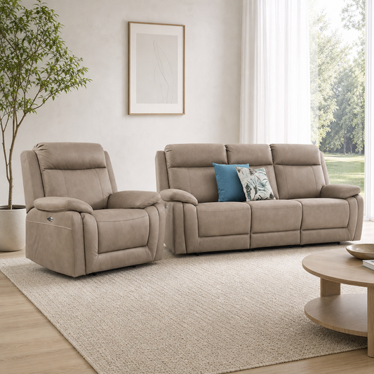 Jasper Recliner complete configuration in an editorial living room