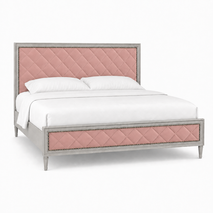 Jaxen - Bed Pink plain white background view