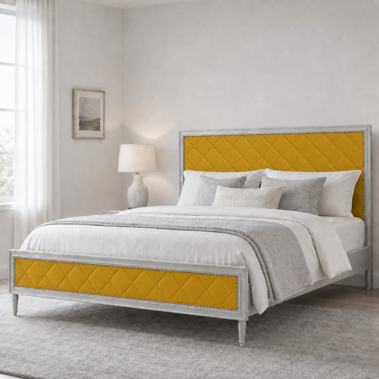 Jaxen - Bed Yellow lifestyle view