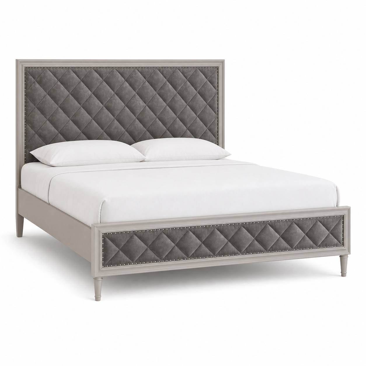 Jaxen - Bed, complete long-side studio bed view