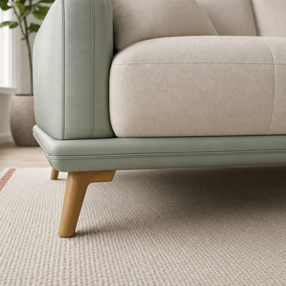 Close-up of the Jewel - L shape sectional sofa's upholstery and details