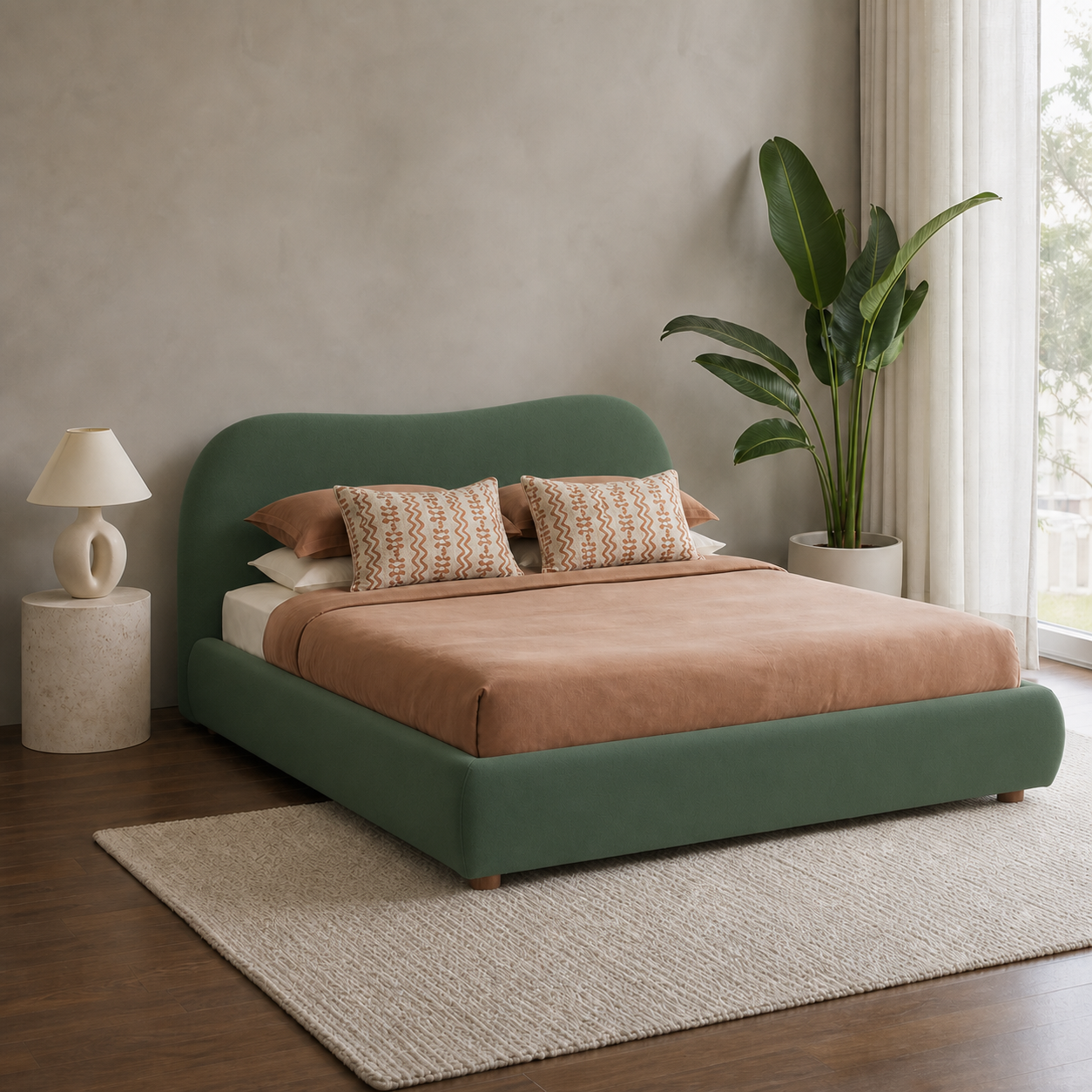 Juna - Bed Green lifestyle view