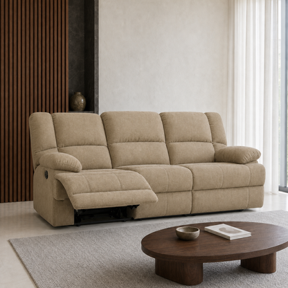 Kinetic Recliner 3 seater beige 01 main