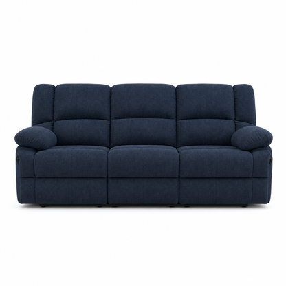 Kinetic Recliner 3 seater blue 02 white