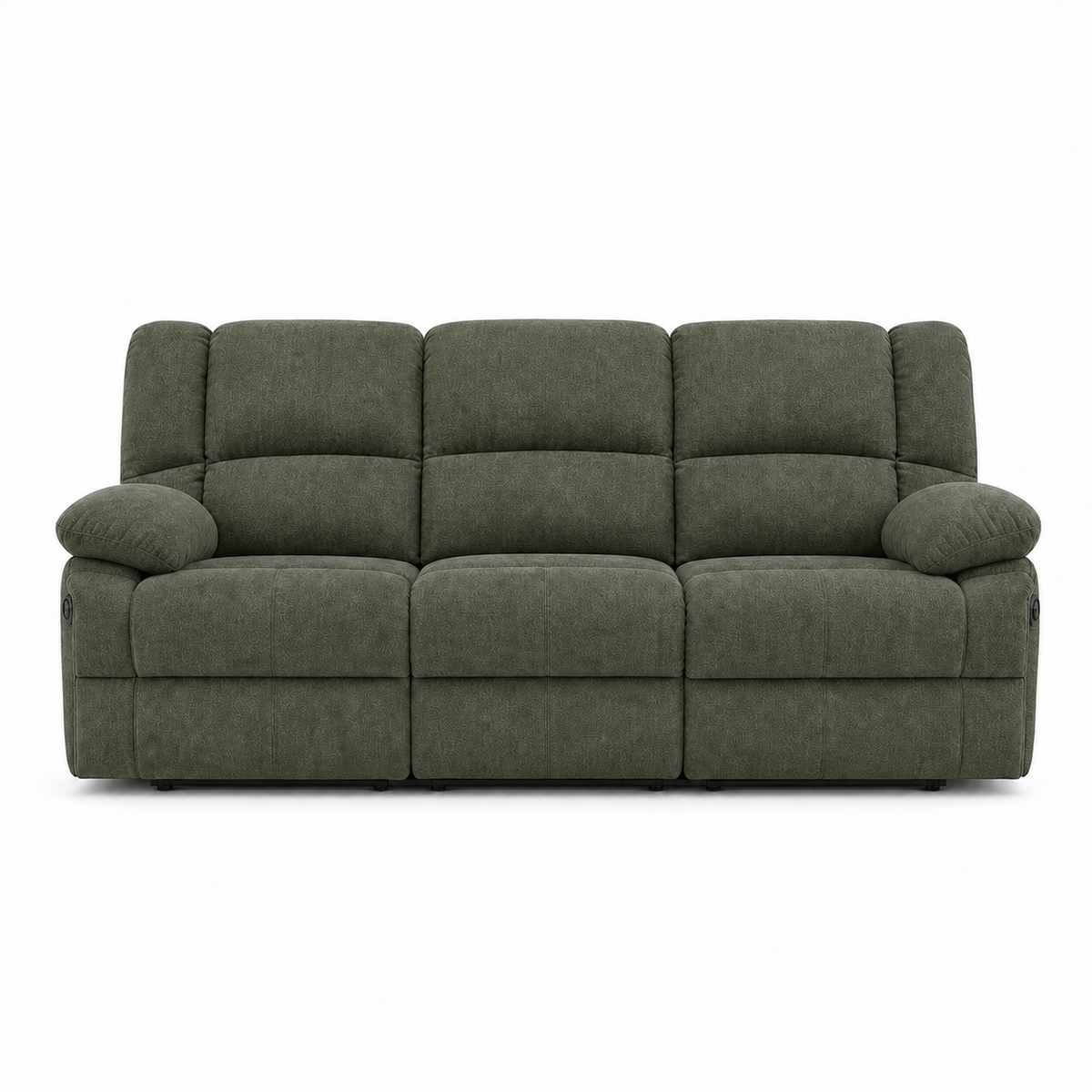 Kinetic Recliner 3 seater green 02 white
