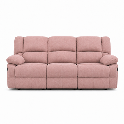 Kinetic Recliner 3 seater pink 02 white