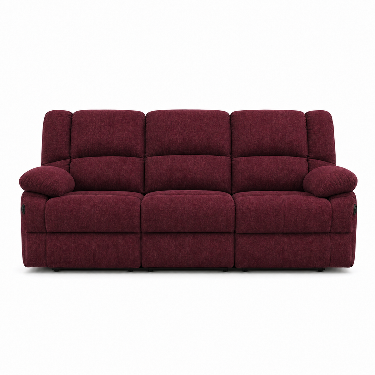 Kinetic Recliner 3 seater red 02 white