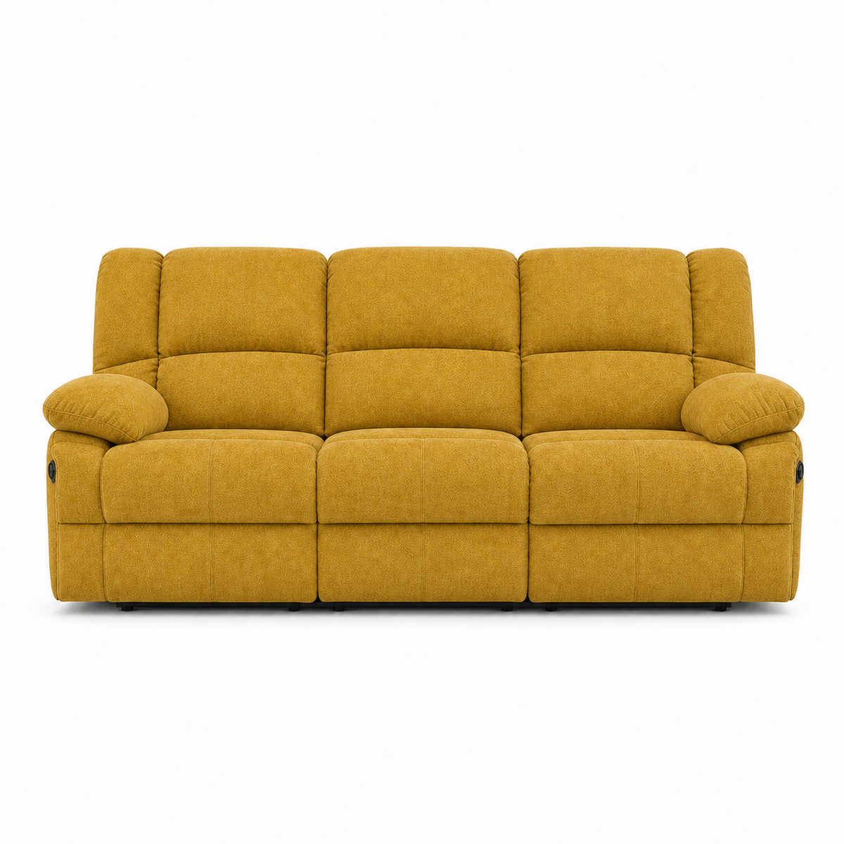 Kinetic Recliner 3 seater yellow 02 white