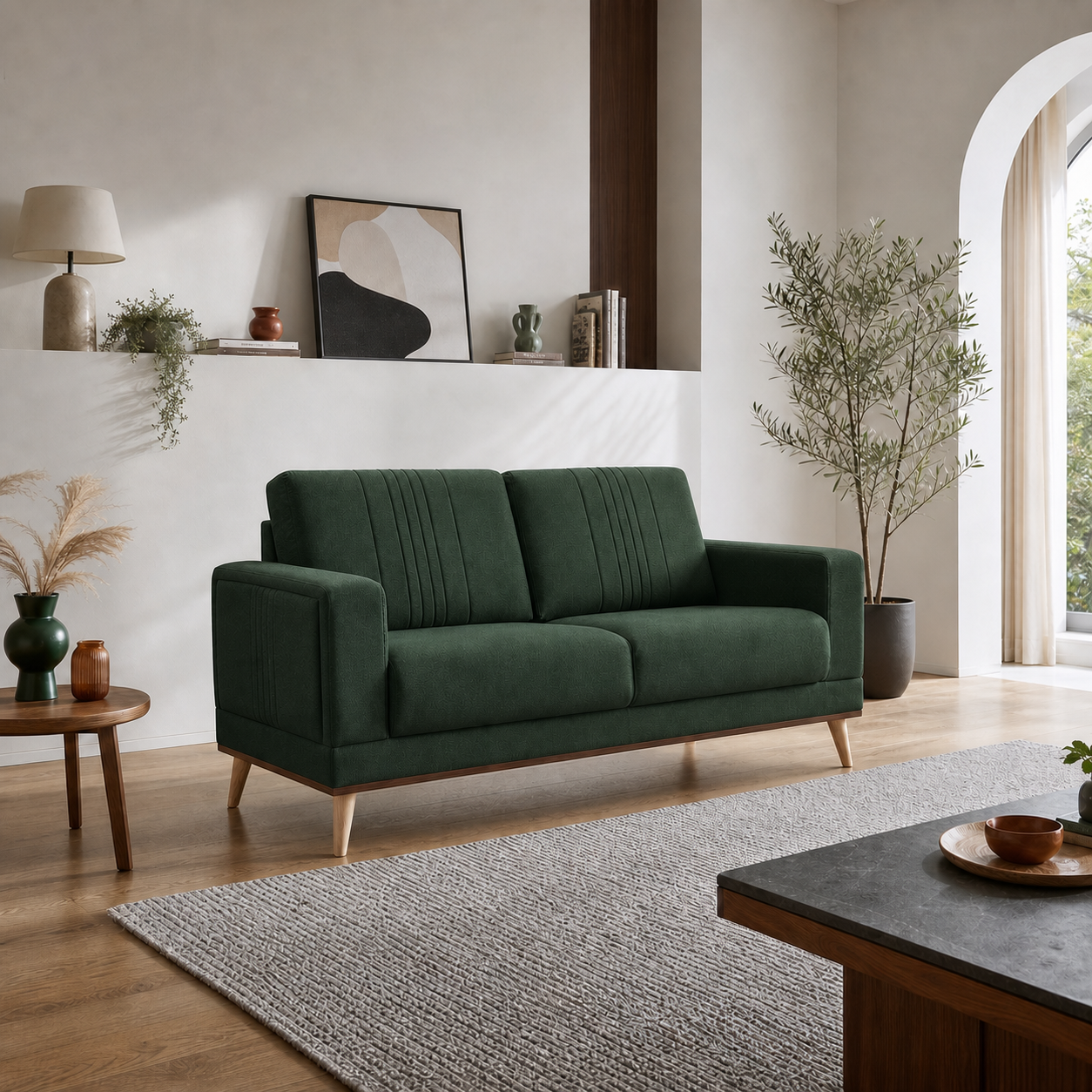 knox-3-2-1-sofa-set 2 seater green 01 room