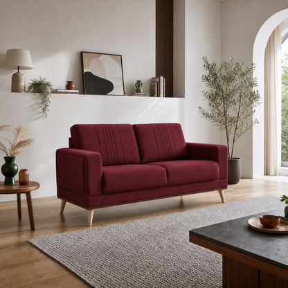 knox-3-2-1-sofa-set 2 seater red 01 room