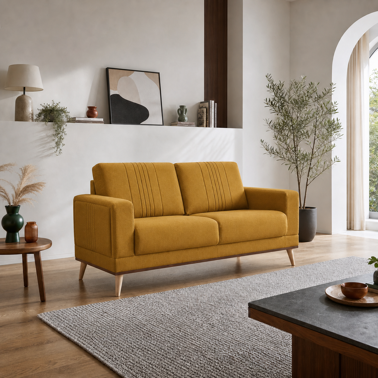 knox-3-2-1-sofa-set 2 seater yellow 01 room