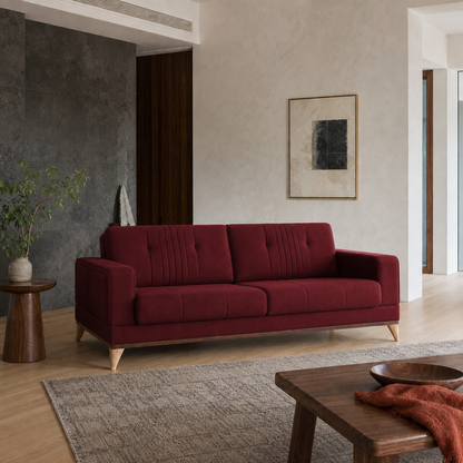 knox-3-2-1-sofa-set 3 seater red 01 room