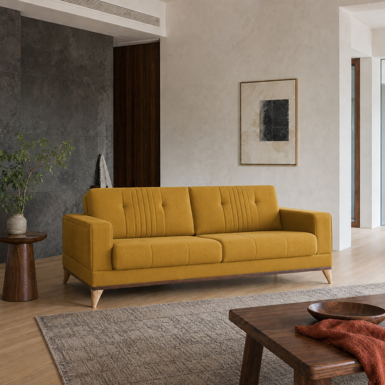 knox-3-2-1-sofa-set 3 seater yellow 01 room