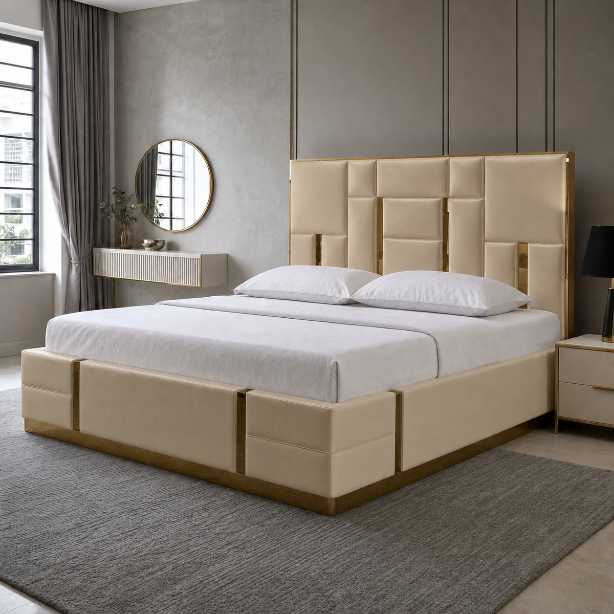 Koa - Bed Beige lifestyle view
