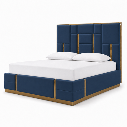 Koa - Bed Blue plain white background view