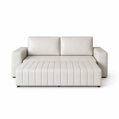 Korin - Sofa bed, fully open studio view on a pure-white background