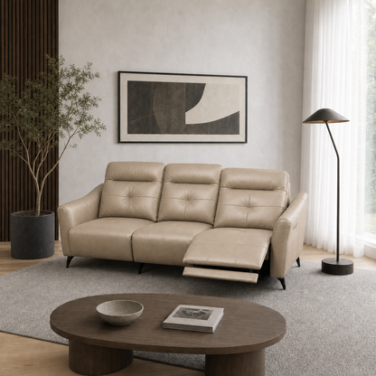 Lark Recliner 3 seater beige 01 main