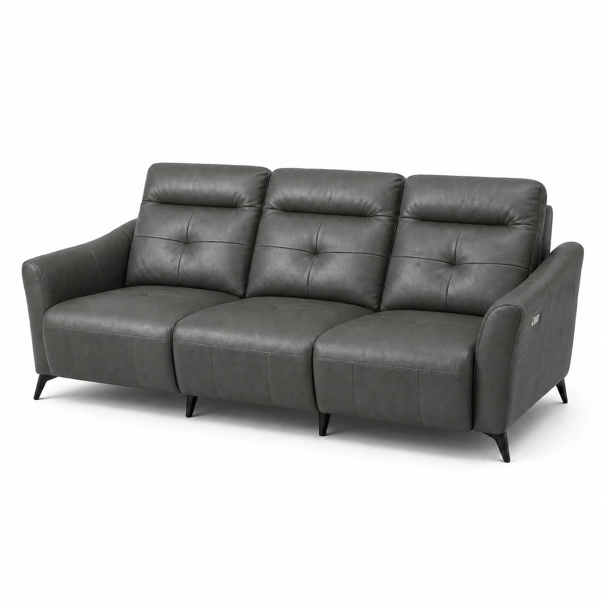 Lark Recliner 3 seater grey 02 white